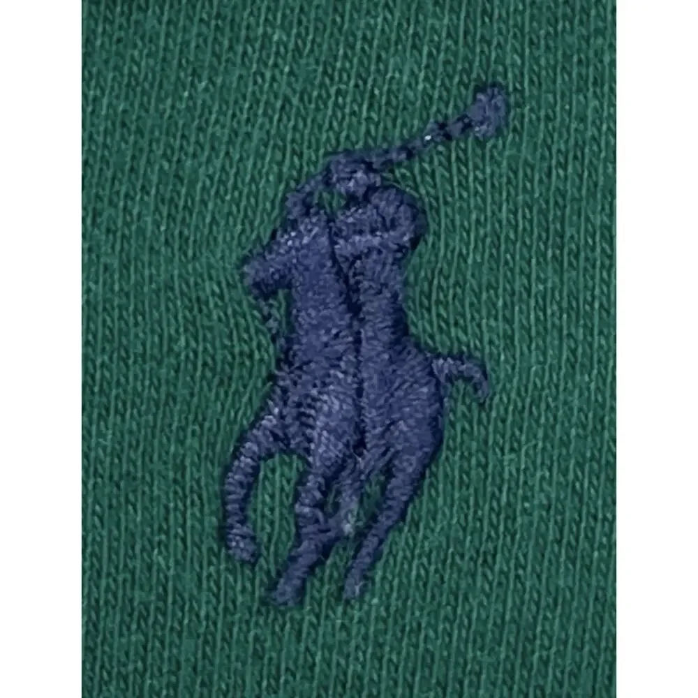 Polo Ralph Lauren Kids Boys Large 14-16 Quarter Zip Sweatshirt Striped Green